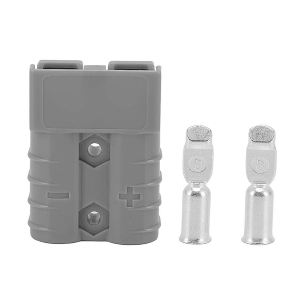 50A 600V Connector Double Pole High Current Power Supply Plug Connector for Solar Panel Dual Battery System