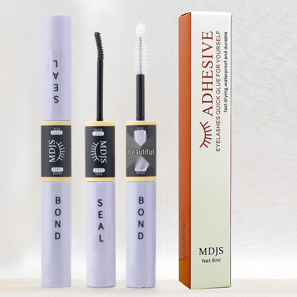 

Водостойкий клей для ресниц с двумя наконечниками: Стойкий, Не раздражающий, Сильная фиксация, Самосклеивающийся Черный Клей