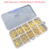 100Pcs Gold Iseini Fishing Hooks 100Pcs/Box Black Tube Payment Iseini Pressure Shank W/ Circle/Barbs