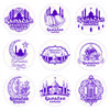 60-120pcs Eid Ramadan Kareem Decor Ramadan Mubarak Stickers Muslim Islamic Kareem Happy Aid Gifts Ramadan and Eid Decor for Home