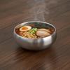 Double-Layer Korean Stainless Steel Rice Bowl Thickened Ramen Bowl Durable Soup Bowls  Home
