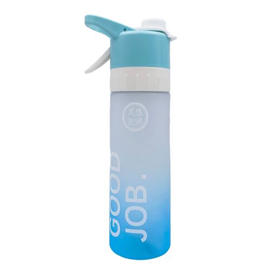 Spray Water Bottle Thermal Travel Water Cup BPA Free 650ml Large Capacity Drinkware for Outdoor Sports Fitness