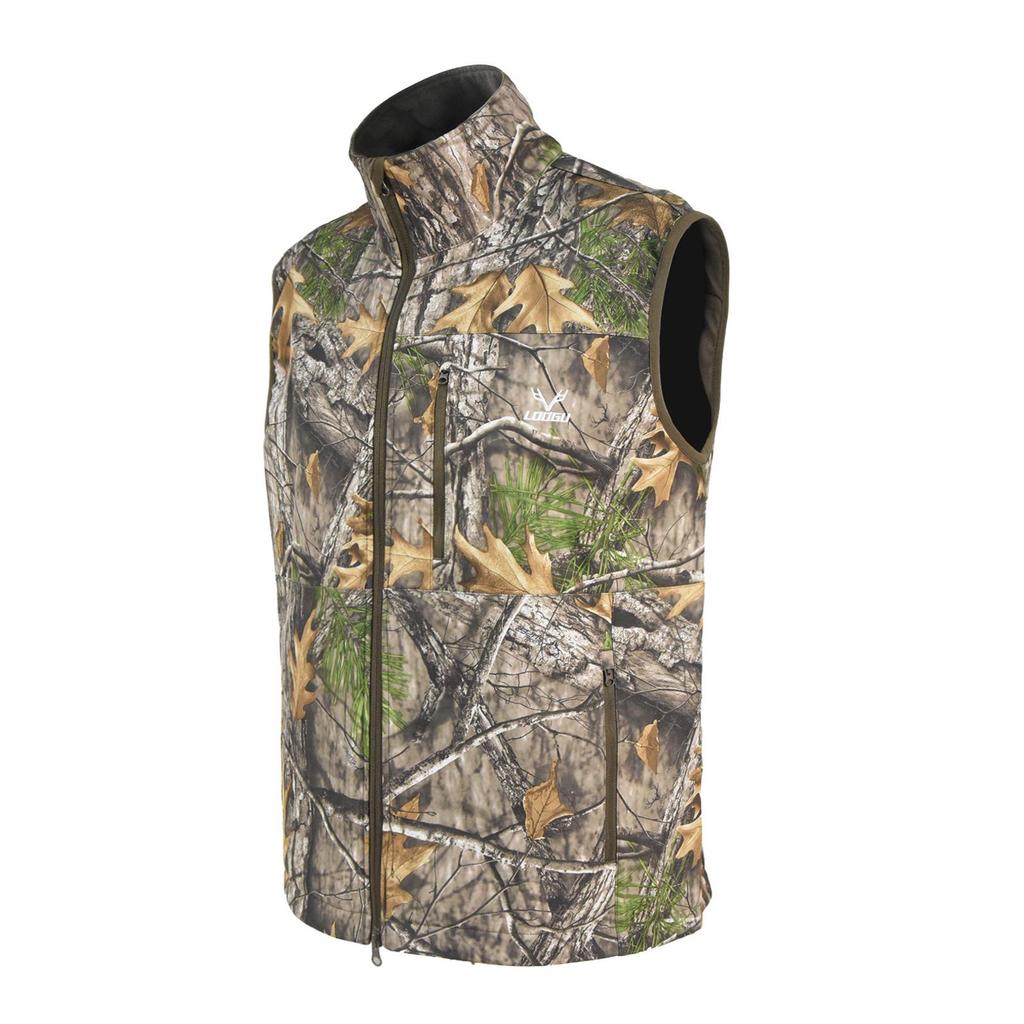 Men's Windproof & Waterproof Hunting Vest - Anti-static, Wear-resistant, Thickened Warm Cardigan with Zipper for Autumn and Winter