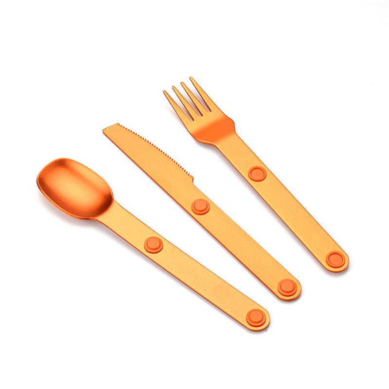 

3 шт. набор походных принадлежностей Connect магнитный нож вилка ложка столовые приборы портативные походные столовые приборы дорожные наборы для переноски детали
