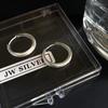 Simple Geometric Frosted Earrings Female Cold Wind Temperament Earring Buckle Niche Hundred with Earrings Affordable Dainty Earrings Daily Wear