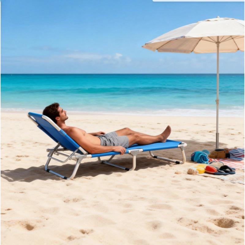 Multi-Scenario Folding Guest Bed - Compact Space-Saving Design with Sturdy Alloy Frame & Soft Grey Fabric, Ideal for Office