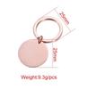 10Pcs/Lot Strip Blank Mirror Polished Stainless Steel Keychain For DIY Custom Women's Men's Keychain