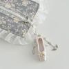 Pink Dance Shoes Keychain Delicate Ribbons Bowknot Keyring for Bags Backpacks Phone Charm Romantics Phone Strap Ornament