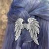 1/2Pcs Women'S Braid Hair Accessories Vintage Silver Angel Wings Hair Clip Ethnic Style Hair Decorations Zinc Alloy Hairpins