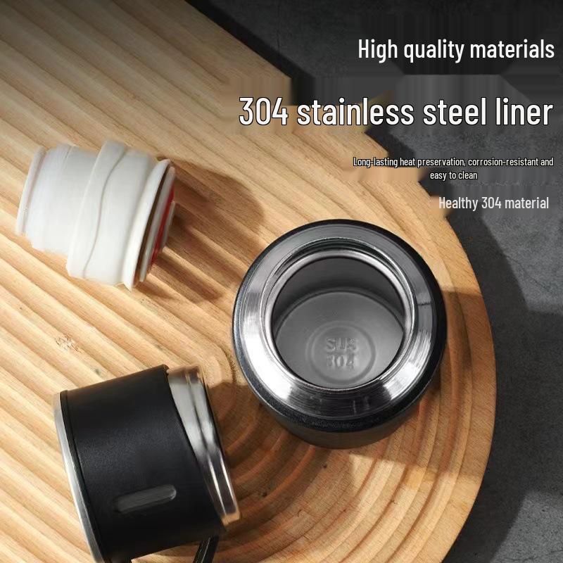 304 Stainless Steel Thermos Cup Gift Set with Portable Tea Infuser and Logo Print