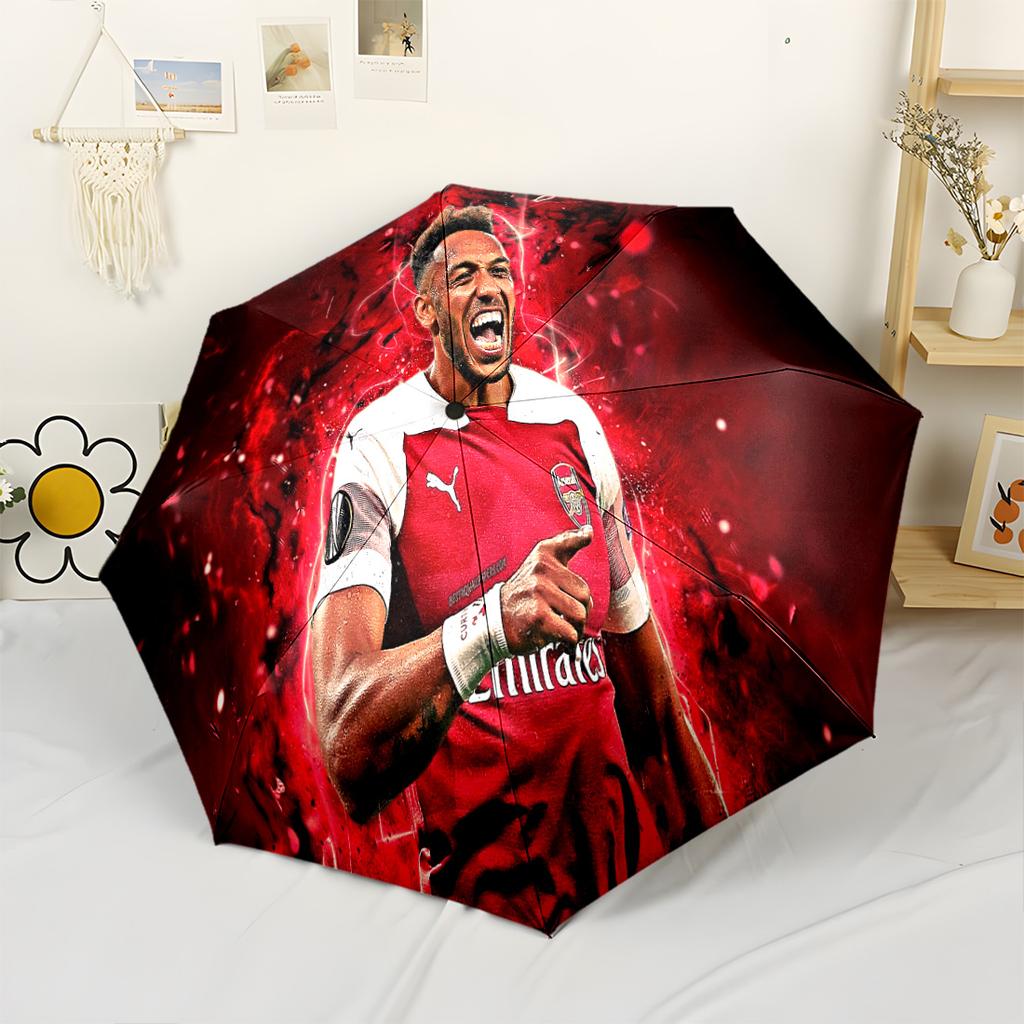 City Lights Soccer Sprint Compact Travel Automatic Umbrella Compact 8-Rib Design Sturdy Construction Travel Essential Fashion Lovers