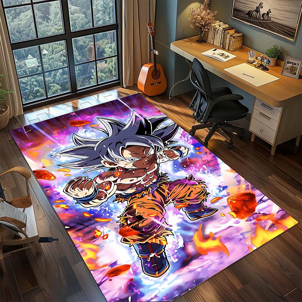 Dragon Ball!Rug Carpet Large Area Rug Non Slip Washable Floor Mat Gamer Room Bedroom Home Decor