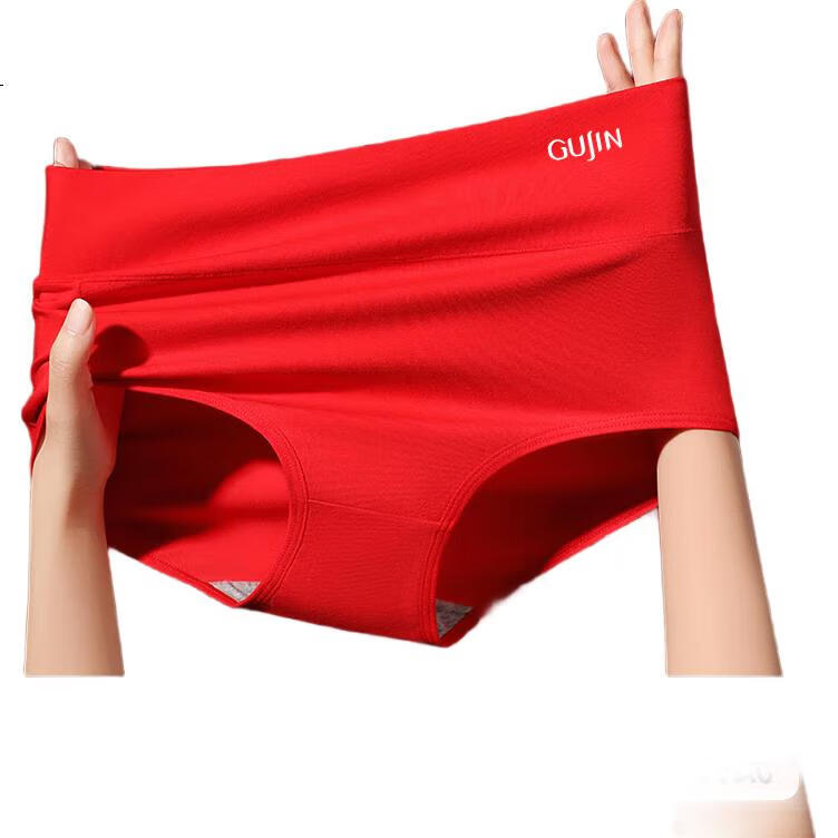 GUJIN [Women's Day Gift for Mom] High-Waisted Tummy Control Panties for Women, Year of The Horse Zodiac, Plus Size, Pure Cotton Crotch, Mom Underwear