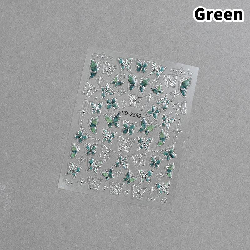 Nails Heart Bow Stars Pattern Hollow Nail Sticker Templates For French Manicure Tips Nail Design
