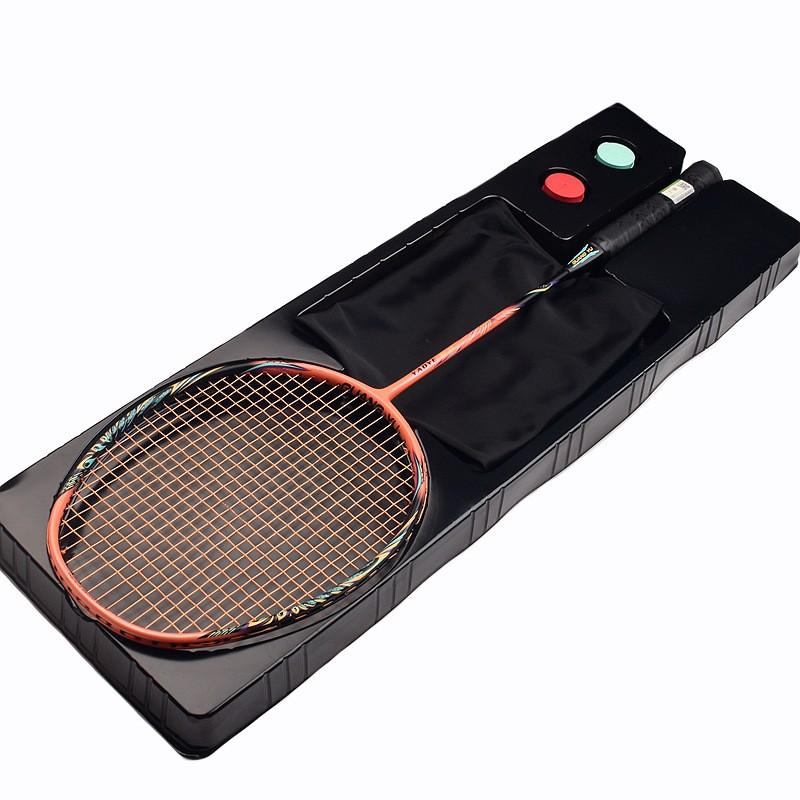 Professional Carbon Fiber Badminton Racket 32 Lbs Training Set Amateur Intermediate Players