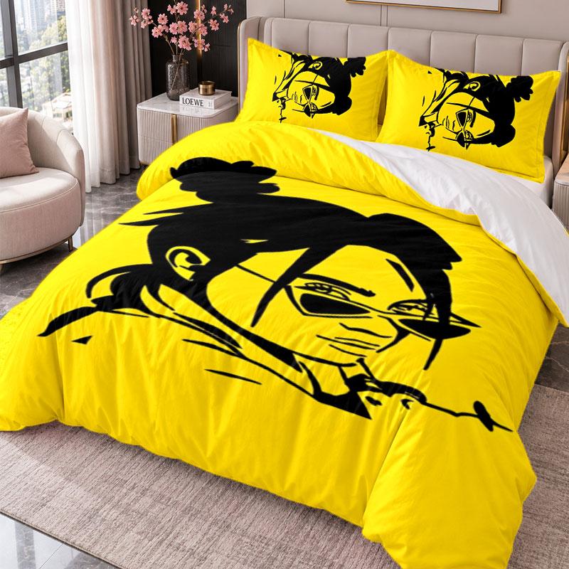 Billie Eilish 3Pcs Bedding Set Duvet Cover With Two Pillowcases For Bedroom Home Decoration