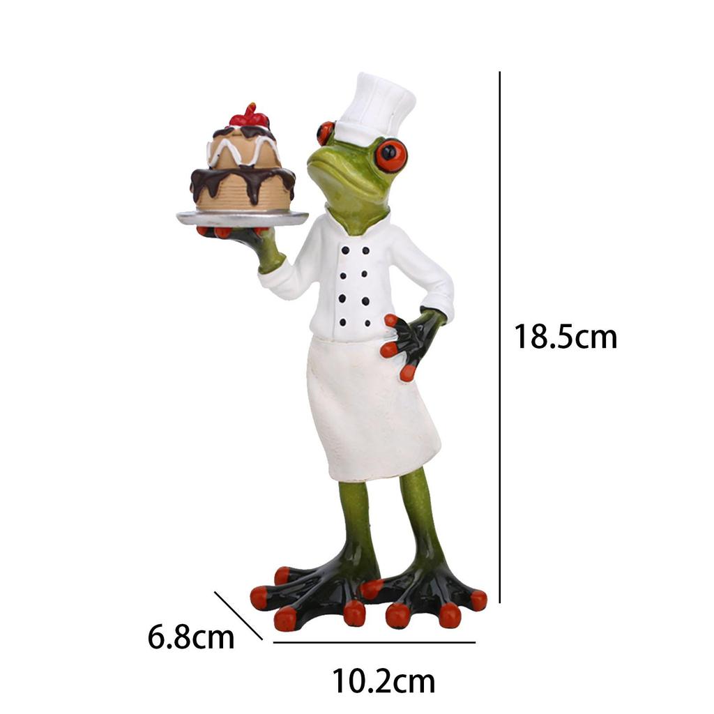 Žabí soška Stolní ozdoba Kreativní Vtipná Pryskyřičná Zvířecí Socha Dekorativní Figurka na Krb Stůl Knihovnu Polici