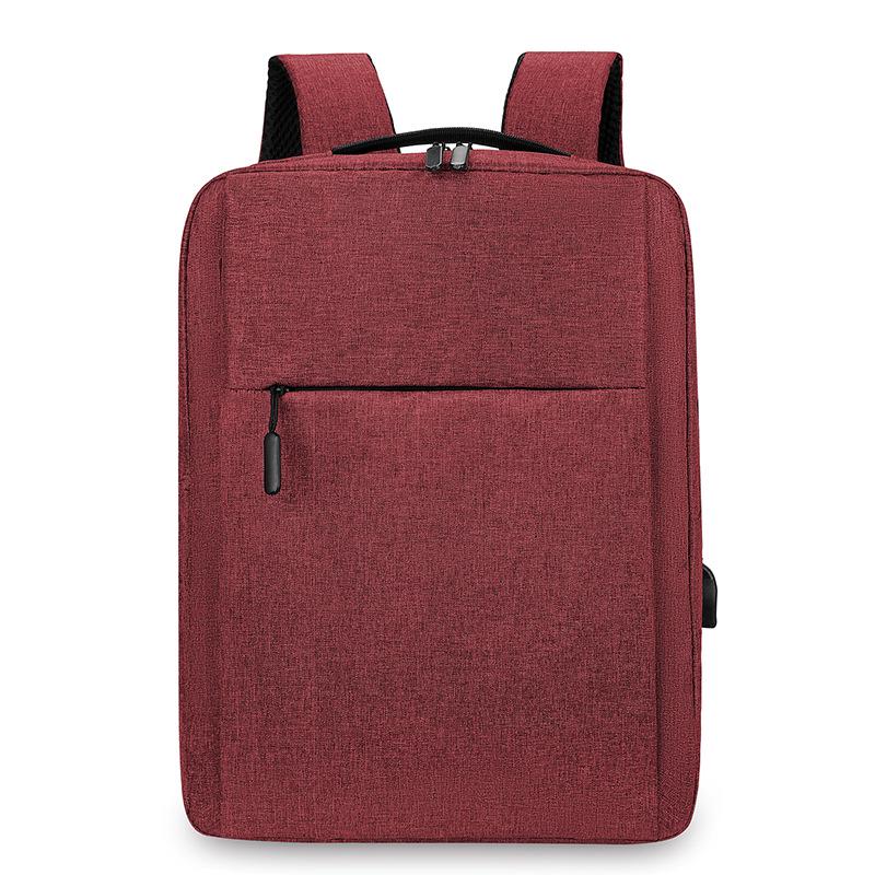 Men's Large-Capacity Logo Backpack: Simple, Fashionable Business & Casual Laptop Bag