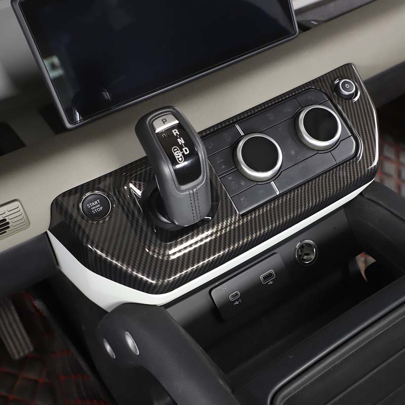 Car Center Console Gear Shift Dashboard Button Frame Trim Cover For Land Rover Defender 110 90 L663 -2023 Auto