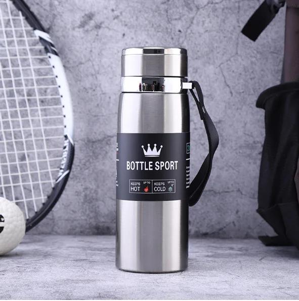 1000ml Thermal Water Bottle Thermos Vacuum Flask Double Stainless Steel Coffee Tea Insulated Cup Leakage-proof for Office