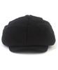 Yunibeosyeolkemiseuteuli Linen Black Loose Fit Newsboy Cap