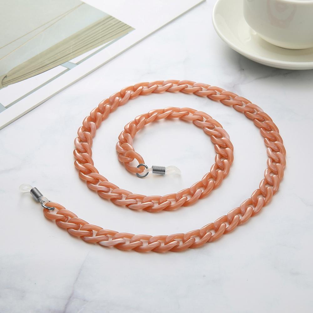 Trendige Acryl-Sonnenbrillen-Ketten für Damen Halter-Schnur Lesebrillen-Kette Lanyard Brillen-Hänge-Halskette Großhandel