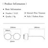 Retro Ultra Light Pure Titanium Round Frame Reading Glasses For Men Women Anti Blue Light Radiation Presbyopic Glasses
