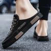 Men Breathable Mesh Half Slippers Covered Toe Beach Mules Casual Board Shoes Summer Sandals 38-45