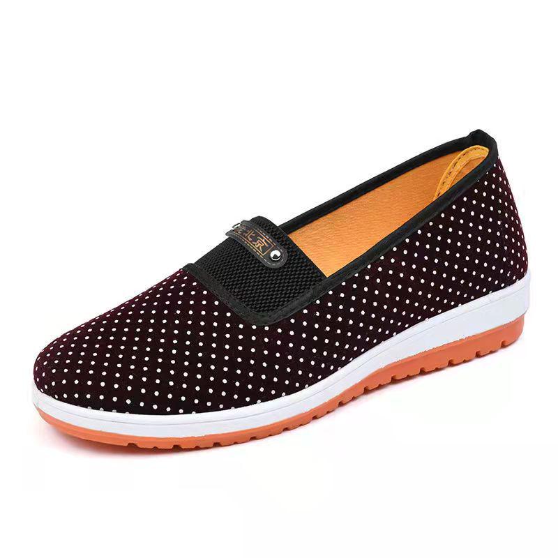 Women's Spring & Autumn Flat Cloth Shoes - Casual, Comfortable, Suitable for Middle-Aged & Elderly Women