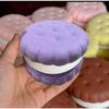 Realistic Cake Big Cookie Slow Rising Squishy Toy, Soft Squeeze Anti-Anxiety Stress Relief Novelty Decompression Gift for Adults