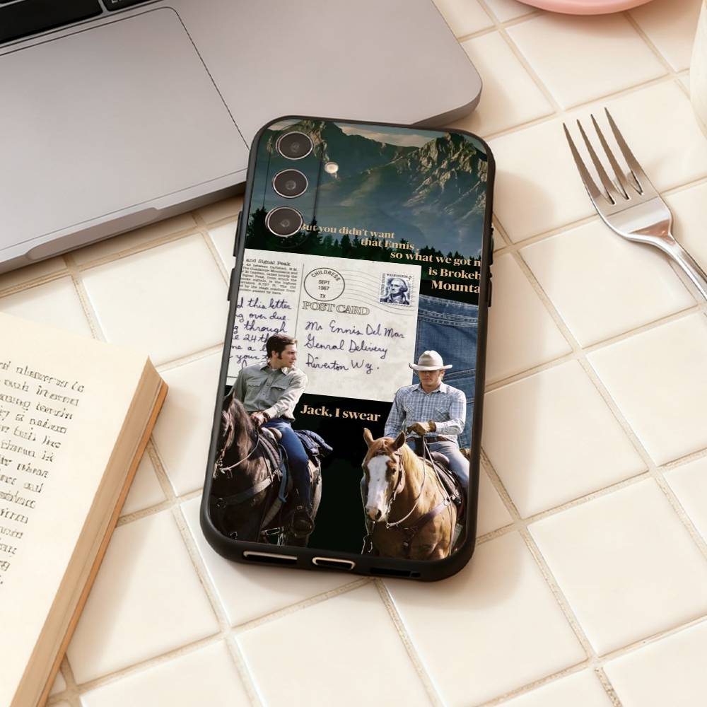 Movie Brokeback Mountain Phone Case For Samsung Galaxy A73,A72,A71,A70,A53,A52,A51,Others Soft Black Shell