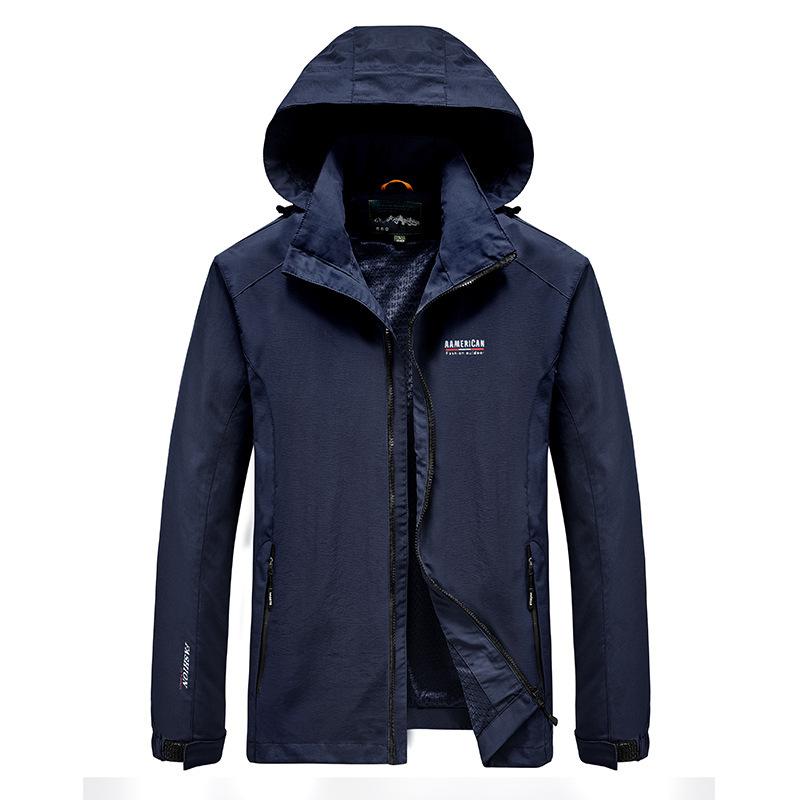 Charge Quick Drying Men's Large Size Casual Outdoor Sportswear Men's Jacket Spring and Autumn Hooded Jacket Men's Clothing