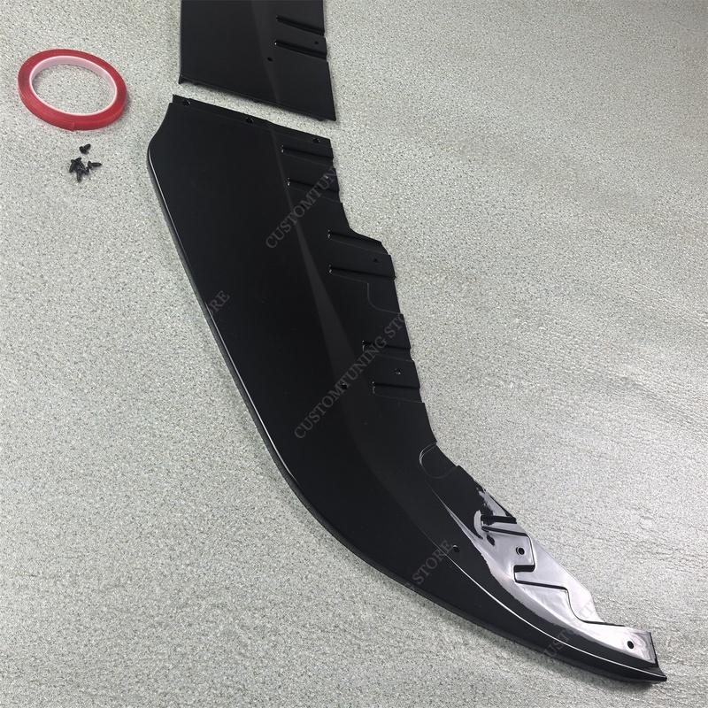 MP OEM Stil Glänzend Schwarz Frontstoßstange Lippe Splitter Spoiler für BMW G26 i4 M50 M60 M Sport 4-türiges Gran Coupe 2021-2026 Tuning