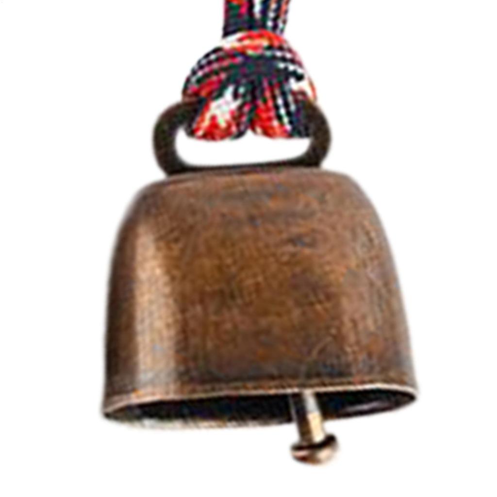 Outdoor Bear Bells Metal Safety Ring With Keychain Iron Camping Bell Retro Cowbell Camping Hiking Backpacking Bell For Hiking