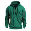 Men's Color Half-Zip Hoodie Men's Sports Plus Size Casual Sweatshirt