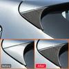Carbon Fiber Car Hatchback Tail Wing Rear Bumper Trim Lip Spoiler Triangle Panel Decoration Sticker For Mazda 3 Axela 2014-2017