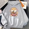 Cute Cartoon Dog Ramen Printed Pullover Fashion Women Hoodies Long Sleeve Hooded Woman Sweatshirt Clothing