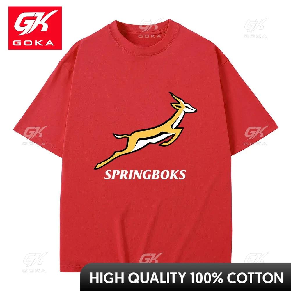 

Springbok Rugby Supporter Gear Merch Tshirt Fashion Brand Unisex Women Pure Cotton Tshirt Unisexs Fashion Casual Oversized T Shirts S