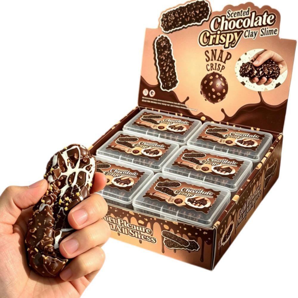 Chocolate Wax Skin Squeeze Toy Non-bounce Crunchy Squeeze Boys Girls Crispy Squishy Student Prize