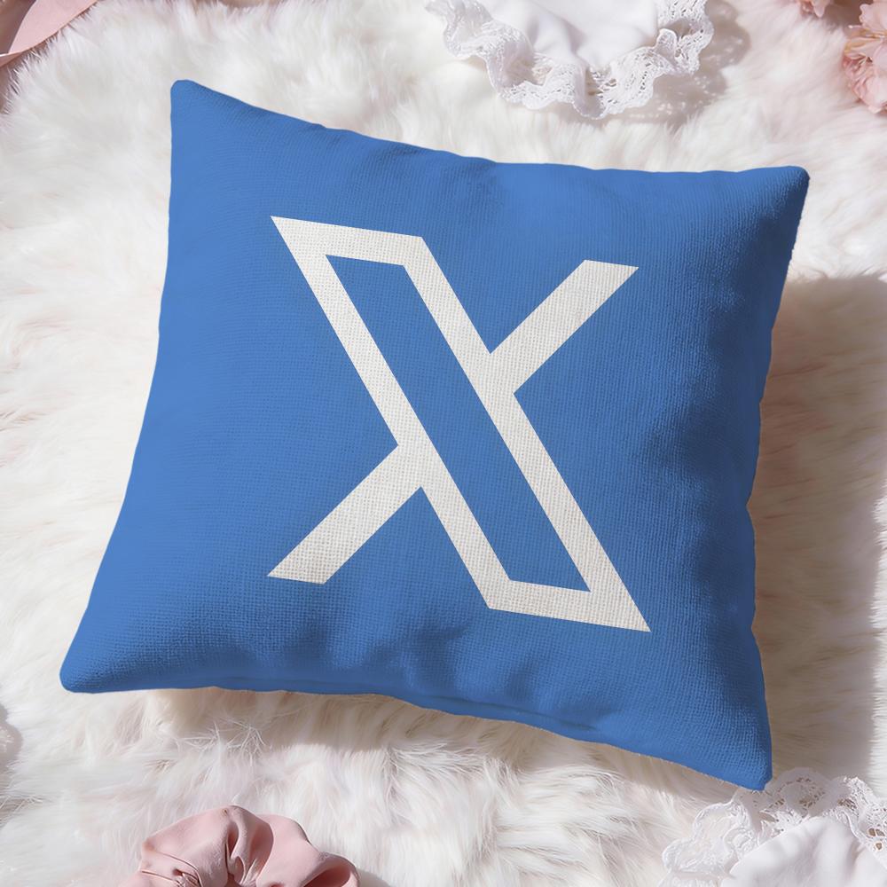 classic logo Twitter Cushion Cover Premium Comfort Reversible Pillow Cove -Two in One Design for Any Room & Car Interior