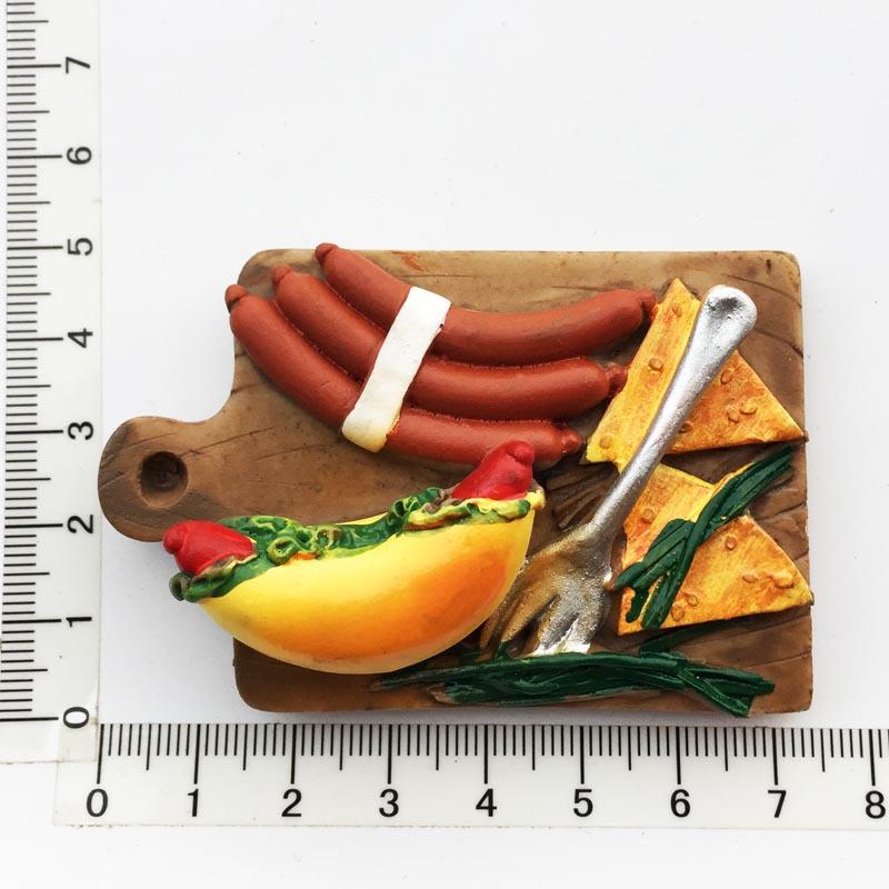 Artificial Foods Magnetic Stickers for Fridge Kitchen Decor Message Board Magnets Gourmet Fridge Magnets Shop Decor Home Decor