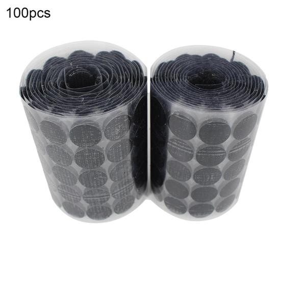 100ks/sada 2cm smyčka s háčkem Samolepící mince Tečky Kruhy Stick páska Disky Nástroj