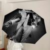 1pc Michael Joseph Jackson Dance Movement Automatic Folding Umbrella, Portable Collapsible Design, Casual Outdoor Accessory L1127015