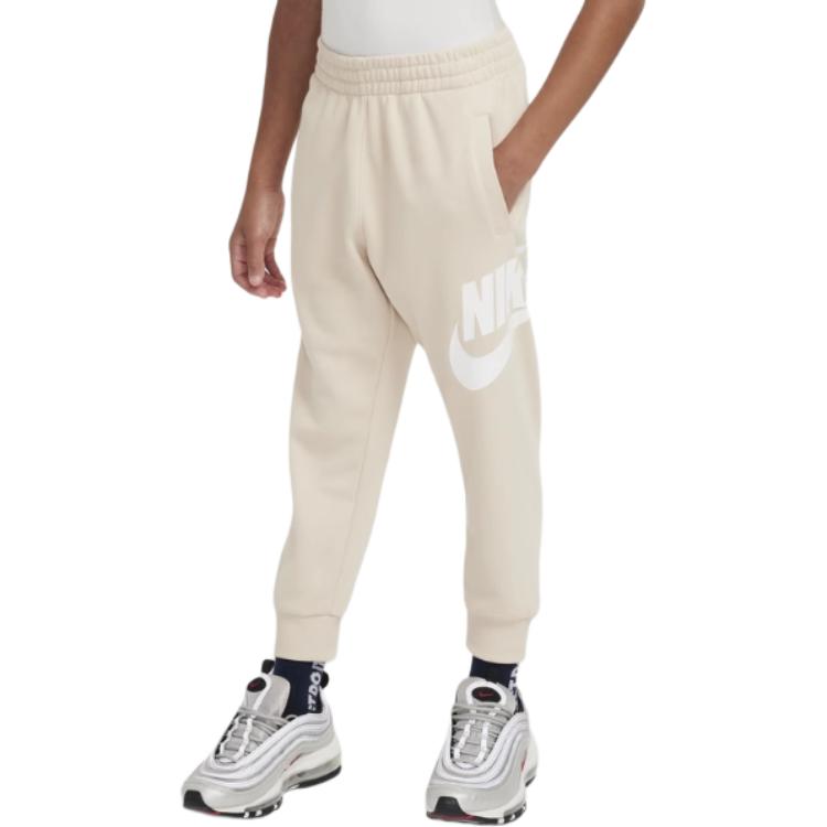 

Nike Sportswear Club Fleece Френч Терри Удобные Мягкие Брюки Детские низ Песочно-Белый FV3360-126 S