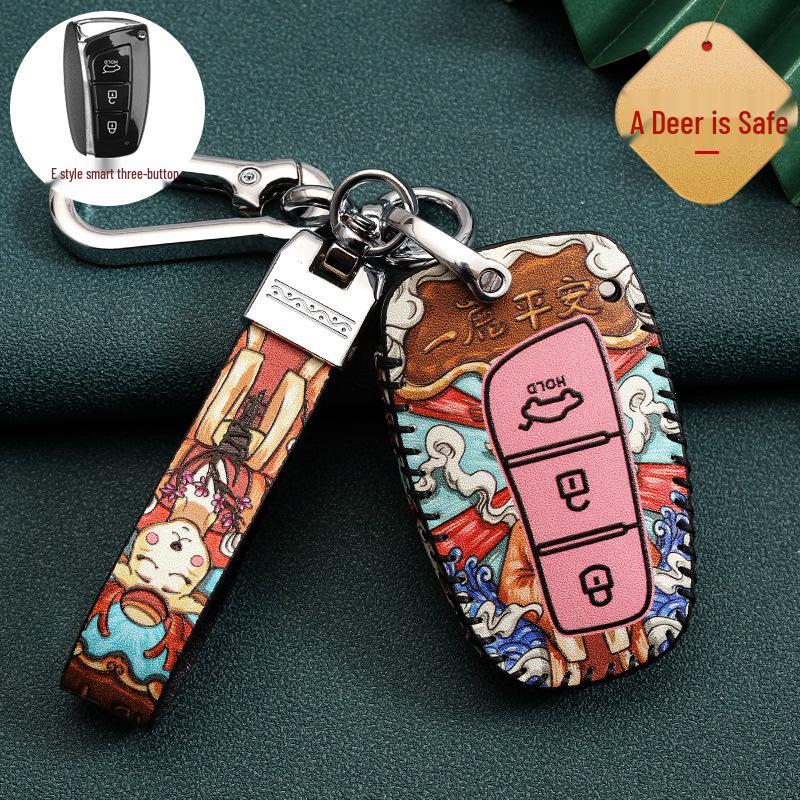 Hyundai Car Key Cover for 20 Models: Ix35, Festa, Ix25, Verna, Santa Fe, Encino, Guochao