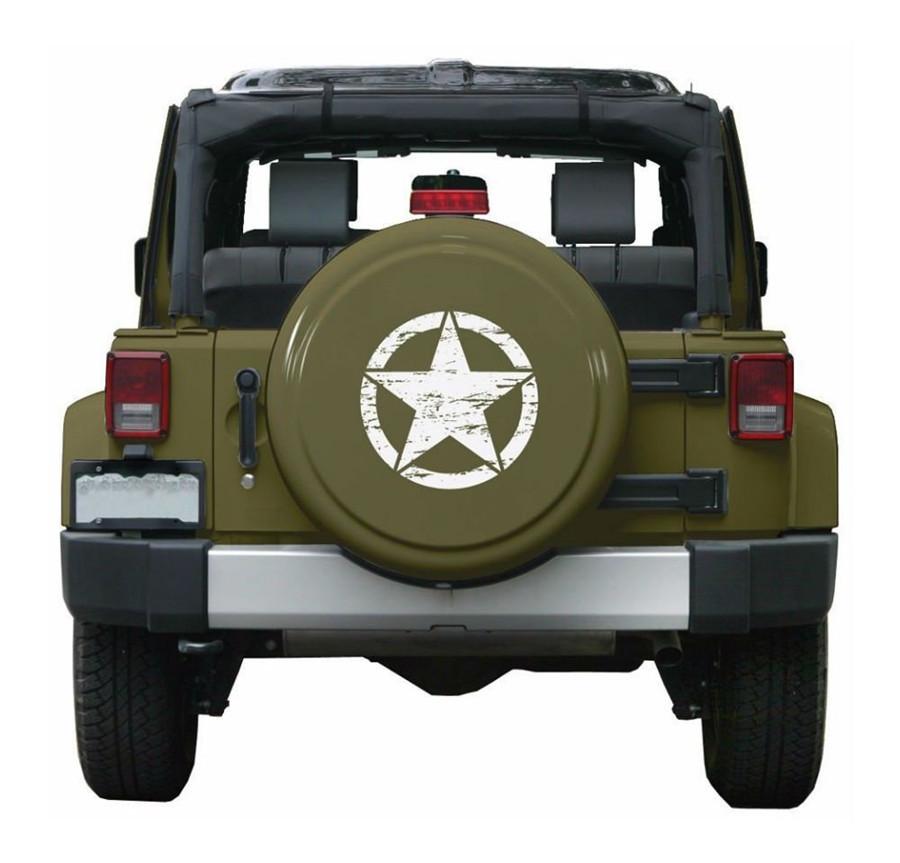 1x White Star Pattern Stylish Car Sticker Decal High Quality Vinyl For Truck SUV