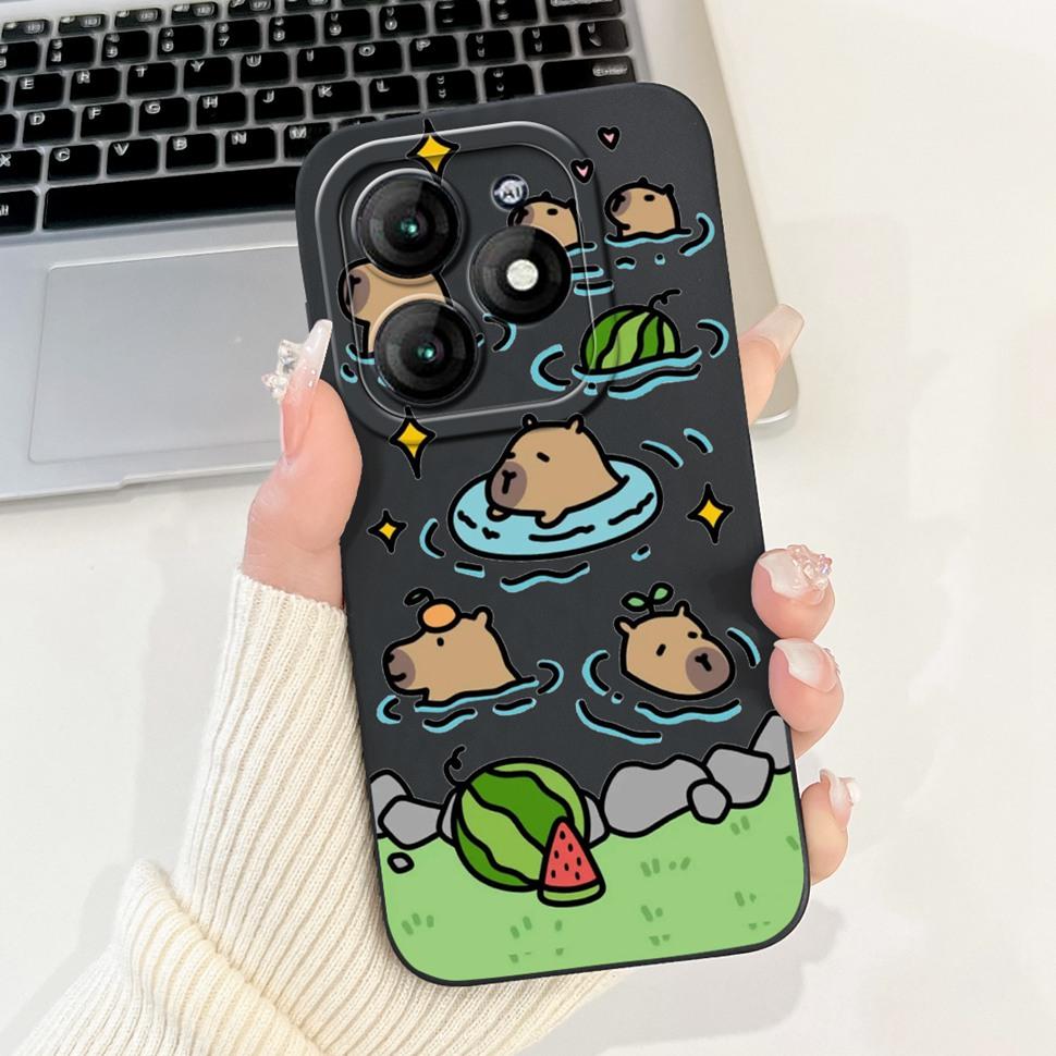 For Itel A70 A665L Case Soft Silicone Fashion Rabbit Phone Cover For Itel A 70 A70 Fundas ItelA70 Casing Shockproof Cover