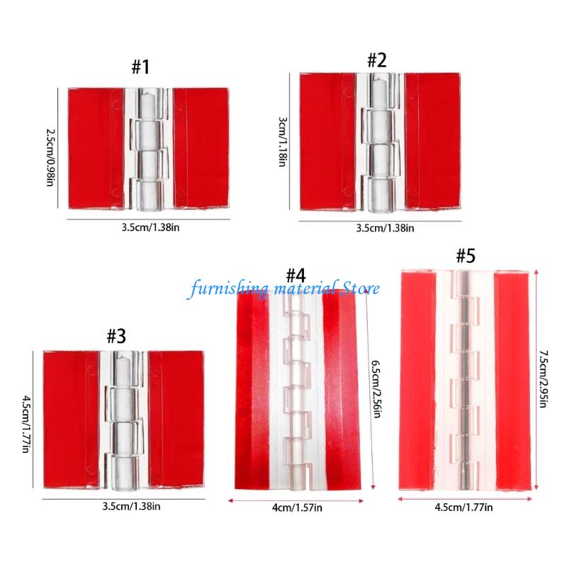 Y5GD Clear Plastic Hinges On Strong Folding Hinges 12pcs for Fish Covers