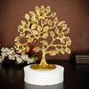 100% Pure Brass Kalpavriksha Tree, For Home Décor, Living Room, Gold - 6 Inch