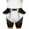 Spicy Girl Y2K Belt PU Leather Punk Waistband Trend Wing Rivet Belt  Cosplay Accessories